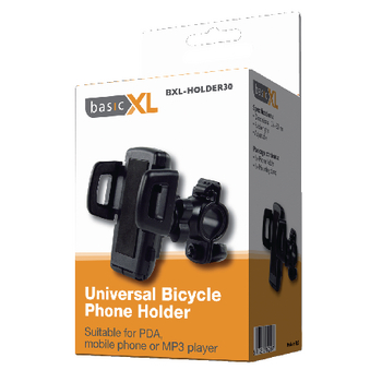 BXL-HOLDER30 Universeel smartphonehouder fiets zwart Verpakking foto